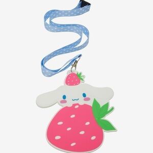 Sanrio Cinnamoroll Strawberry Figural Lanyard